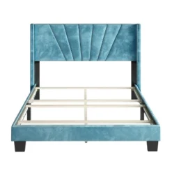 Ariana Velvet Upholstered Platform Bed Frame - Eco Dream