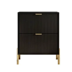 Festivo 3pc Modern Elegance 2 Drawer Nightstands And 5 Drawer Chest Set Black -Nexera Furniture Store GUEST 536512d6 e9ed 4c5d 94a5 af54486689f9