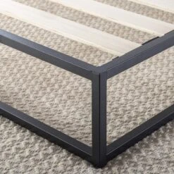 10" Modernista Metal Platform Bed Frame Black - Mellow -Nexera Furniture Store GUEST 54101944 563a 4c7f 9663 295652813561
