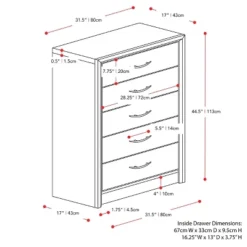 Tall Newport 5 Drawer Dresser - CorLiving 22 Tall Newport 5 Drawer Dresser - CorLiving -Nexera Furniture Store GUEST 5432a8ee f971 4454 825a 37d80f4ce6fb