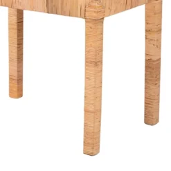 Abelia Natural Rattan And Mahogany Wood Short Accent Bench Natural Brown - Baxton Studio -Nexera Furniture Store GUEST 5670074a 679d 472c b38d d643b47b0ff9