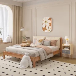 Kumasinova Wood Nightstand With Foldable Fabric Drawers,Night Stand With Double Storage,Bedside Table For Kids&Adults,Side Table For Bedroom -Nexera Furniture Store GUEST 56f76a9e d390 4e83 a974 477033823ec9