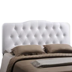Annabel Queen Upholstered Vinyl Headboard White - Modway -Nexera Furniture Store GUEST 5785ff3e c090 4599 bb58 dc2b75648599