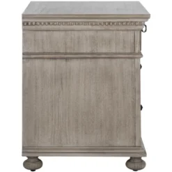 Allisyn 3-Drawer Wood Nighstand W/ Lockable Top Drawer - SFV7706 - Light Grey - Safavieh Couture -Nexera Furniture Store GUEST 585d0202 9da0 48f9 8902 b6fd1e1b1803
