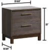 Kumasinova 23" Two-Tone Modern Nightstand,Bedside Table With Brass Pulls&Metal Glides,Night Stand With Drawers,Nightstands For Bedroom -Nexera Furniture Store GUEST 58840430 41e1 4125 8fc4 3e363d760452