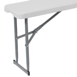 Emma And Oliver 10.25"Wx71"L Portable Bi-Fold Granite White Plastic Bench 12 Emma And Oliver 10.25"Wx71"L Portable Bi-Fold Granite White Plastic Bench -Nexera Furniture Store GUEST 58ef0b72 1156 4bf0 823b 20e2221a883e
