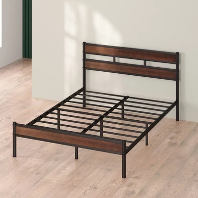 Roman Bamboo And Metal Platform Bed Frame Brown - Zinus 9 Roman Bamboo And Metal Platform Bed Frame Brown - Zinus - Image 7