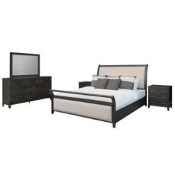 5pc Cindi Sleigh Bedroom Set Gray - Abbyson Living -Nexera Furniture Store GUEST 59736b0e a448 4d56 88b1 b0caf90f6c44