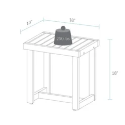 18"H Solid White Oak Mini Bench - Flora Home -Nexera Furniture Store GUEST 5b4869e2 e048 49d7 86cb e2d5be6b110e