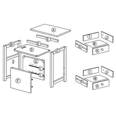 Resenkos End Table With Charging Station, Narrow Sofa Side Table, Wooden Nightstand, Bedroom Living Room Furniture, Black, Small Night Stands 4 Resenkos End Table With Charging Station, Narrow Sofa Side Table, Wooden Nightstand, Bedroom Living Room Furniture, Black, Small Night Stands - Image 2