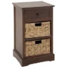 Wooden Side Chest With Wicker Drawers Brown - Olivia & May -Nexera Furniture Store GUEST 5d04ac11 e9cd 44aa 9ff4 7f8bfc5a22a6