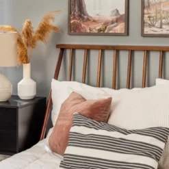 Boho Solid Wood Spindle Platform Bed - Saracina Home -Nexera Furniture Store GUEST 5d564539 27f1 4dd4 a895 beb836e285be