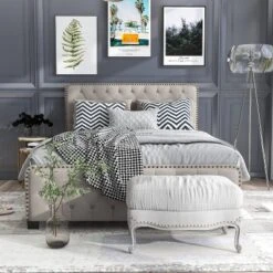 Phebe Button Tufted Upholstered Bed - HOMES: Inside + Out -Nexera Furniture Store GUEST 5daa06f4 f6bc 42d2 baa7 1aabde9e7c22