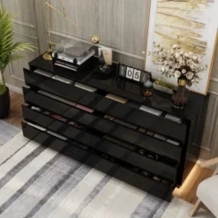 FUFU&GAGA High Gloss Dresser With Light Chest 8 Drawers And Tabletop -Nexera Furniture Store GUEST 5e45161d efbe 451a 9a3d 8fff76ca9641