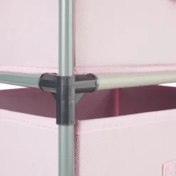 Juvale Fabric Drawer Dresser Storage Organizer Chest Tower With 4 Clothes Drawers Bins For Bedroom, Nursery, Closet, Pink 16.5x13 In -Nexera Furniture Store GUEST 5f08aad3 6897 40db 94ea 7d3a028474c7