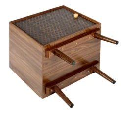 Arina Bedside Table Accent End Table Side Table With 3D Printed Elements Mid Century Modern 1 Drawer Nightstand With Storage-Maison Boucle -Nexera Furniture Store GUEST 5f17d0f2 e2ba 457e 9aa4 364722a24c3e