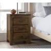 Stratford 3 Drawer Nightstand Rustic Brown - Finch -Nexera Furniture Store GUEST 5f34a6cd 40a9 4990 b448 3f5aa488f4ce