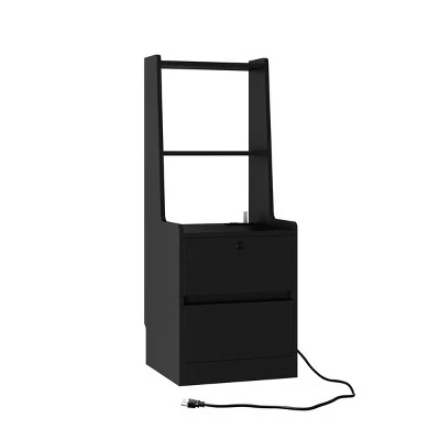 INFURNIC Nightstands Set Of 2 Modern Night Stand Smart Nightstands With Night Light For Bedroom Storage, Black, 15.74"*15.74"*41.14" 6 INFURNIC Nightstands Set Of 2 Modern Night Stand Smart Nightstands With Night Light For Bedroom Storage, Black, 15.74"*15.74"*41.14" - Image 4