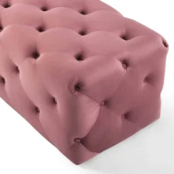 60" Amour Tufted Button Entryway Performance Velvet Bench Dusty Rose - Modway -Nexera Furniture Store GUEST 6067f4ec 9853 46d9 9490 0c3c7e48eced