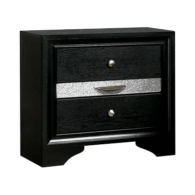 2pc Whether By Nightstand And Dresser Set Black - MiBasics 3 2pc Whether By Nightstand And Dresser Set Black - MiBasics