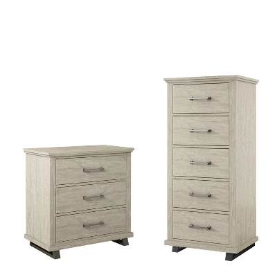 Festivo 2pc Contemporary 5 Drawer Chest And 3 Drawer Nightstand Set 15 Festivo 2pc Contemporary 5 Drawer Chest And 3 Drawer Nightstand Set - Image 13