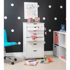 Cary 8 Drawer Rolling Storage Cart - Linon -Nexera Furniture Store GUEST 62bef73a e8c9 4842 948a fd2802c24d0f