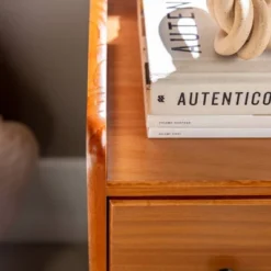 Katie Transitional Tray Top 1 Drawer Solid Wood Nightstand Caramel - Saracina Home -Nexera Furniture Store GUEST 630725a5 6696 4be4 98b8 a15a3af9dc73