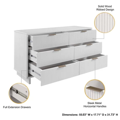 Manhattan Comfort 2pc Granville Chest And Double Dresser Bedroom Set 17 Manhattan Comfort 2pc Granville Chest And Double Dresser Bedroom Set - Image 15