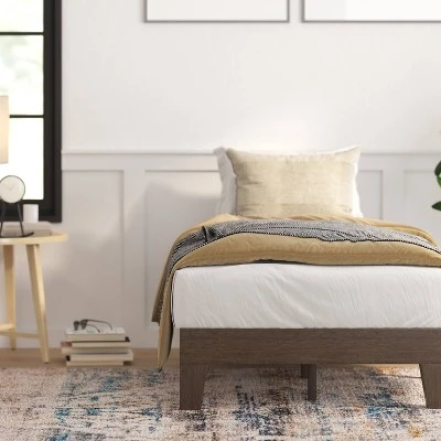 Amalia Solid Wooden Platform Bed With Wooden Support Slats - Taylor & Logan 4 Amalia Solid Wooden Platform Bed With Wooden Support Slats - Taylor & Logan - Image 2