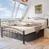 Costway Twin/Full/Queen Size Metal Bed Frame Platform Mattress Foundation With Headboard Footboard