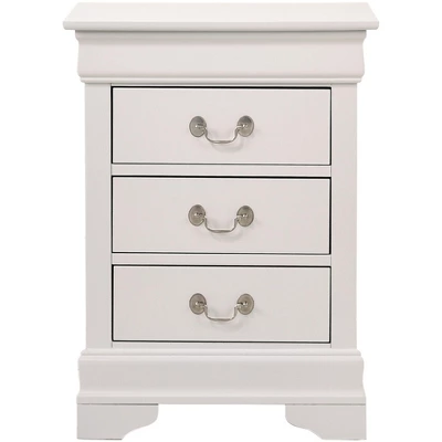 Passion Furniture Louis Philippe 3-Drawer Nightstand (29 In. H X 16 In. W X 21 In. D) 7 Passion Furniture Louis Philippe 3-Drawer Nightstand (29 In. H X 16 In. W X 21 In. D) - Image 5