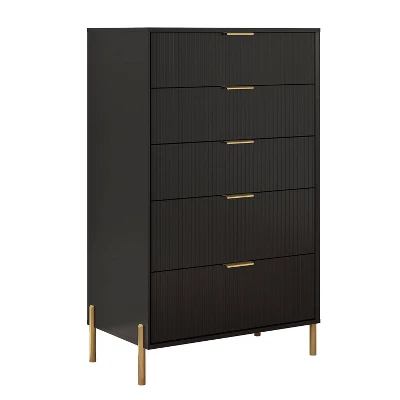 Festivo 4pc Modern Elegance Bedremm Chest And Dresser And 3 Drawer Nightstands Set 6 Festivo 4pc Modern Elegance Bedremm Chest And Dresser And 3 Drawer Nightstands Set - Image 4