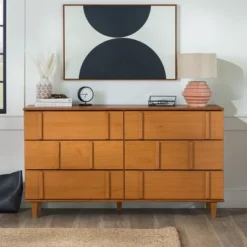 Modern Vertical Accent Solid Wood 6 Drawer Double Dresser - Saracina Home 24 Modern Vertical Accent Solid Wood 6 Drawer Double Dresser - Saracina Home -Nexera Furniture Store GUEST 666b6db8 6305 47ae a961 acc292975524