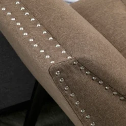 HOMCOM Modern Button Tufted Sitting Bench, Accent Fabric Upholstered Ottoman For Bedroom Or Living Room -Nexera Furniture Store GUEST 66716e5a 8741 4b41 acb3 3dc32453d56e