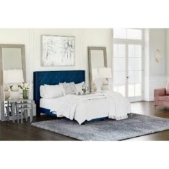 Queen Vintasso Upholstered Bed Blue - Signature Design By Ashley