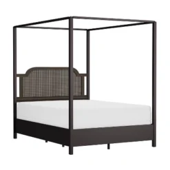 Melanie Wood And Metal Canopy Bed Oiled Bronze - Hillsdale Furniture -Nexera Furniture Store GUEST 678369b9 1c83 4d16 8acf 07d557687ec8