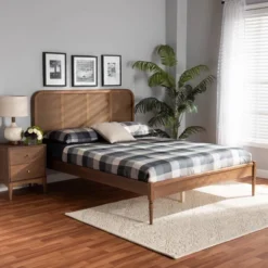 Queen Elston Wood And Synthetic Rattan Platform Bed - Baxton Studio 19 Queen Elston Wood And Synthetic Rattan Platform Bed - Baxton Studio -Nexera Furniture Store GUEST 68125f5a 1efb 4497 bd4e f85e7572d29d