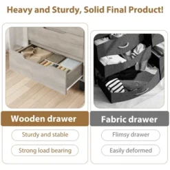 Tall 4-Drawer Dresser, Freestanding Vertical Storage Cabinet For Bedroom, Closet, Living Room, Hallway, Or Entryway -Nexera Furniture Store GUEST 68d02540 a41a 4be7 a975 3f8fc8864652