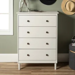 Stiva Classic Mid-Century Modern Vertical 4 Drawer Dresser - Saracina Home 15 Stiva Classic Mid-Century Modern Vertical 4 Drawer Dresser - Saracina Home -Nexera Furniture Store GUEST 68d4ecb8 3e27 43b1 b59e edd78e340610