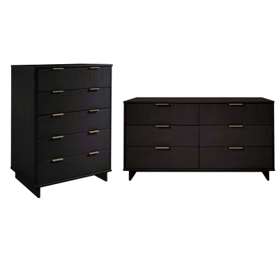 Manhattan Comfort 2pc Granville Chest And Double Dresser Bedroom Set 19 Manhattan Comfort 2pc Granville Chest And Double Dresser Bedroom Set - Image 17