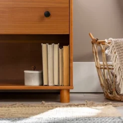 Katie Transitional Tray Top 1 Drawer Solid Wood Nightstand Caramel - Saracina Home -Nexera Furniture Store GUEST 6cdecd76 6d3c 4941 a48d 3774ddf09ceb