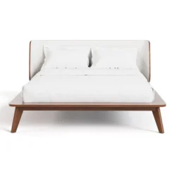 HOMES: Inside + Out 3pc King Riverstone Mid-Century Boucle Platform Bedroom Set With 2 Nightstands Walnut -Nexera Furniture Store GUEST 6d91c9c6 285c 4f55 9ef8 1a92e94edaa8