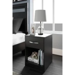 Finch Nightstand Black/Gray - Signature Design By Ashley