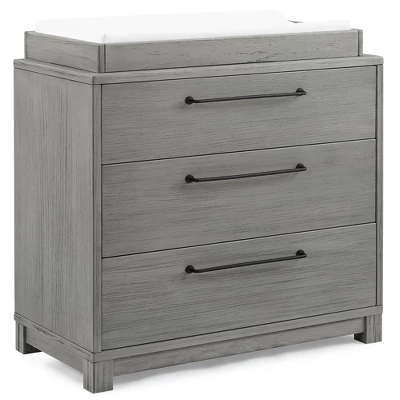 Simmons Kids' Willow 3 Drawer Dresser With Changing Top - Rustic Ash 8 Simmons Kids' Willow 3 Drawer Dresser With Changing Top - Rustic Ash - Image 6