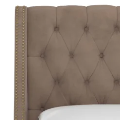 Arlette Nail Button Tufted Wingback Bed In Velvet - Skyline Furniture -Nexera Furniture Store GUEST 6f82c1c7 5e85 4a3e bc36 70bbe428cd90