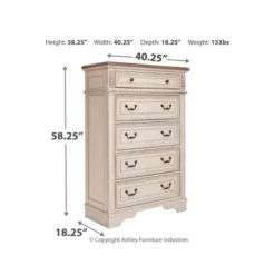 Realyn 5 Drawer Chest Chipped White - Signature Design By Ashley -Nexera Furniture Store GUEST 71332598 c1b1 4c91 9561 0dc5f68214a0