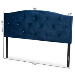 Leone Velvet Fabric Upholstered Headboard - Baxton Studio -Nexera Furniture Store GUEST 71542883 d05a 4894 a556 3354b7db2676