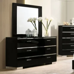 5pc Shorehaven Bedroom Set With 2 Nightstands Black/Chrome - MiBasics 12 5pc Shorehaven Bedroom Set With 2 Nightstands Black/Chrome - MiBasics -Nexera Furniture Store GUEST 725a8cc0 e6a7 401c 89f3 bf8860b06e5b