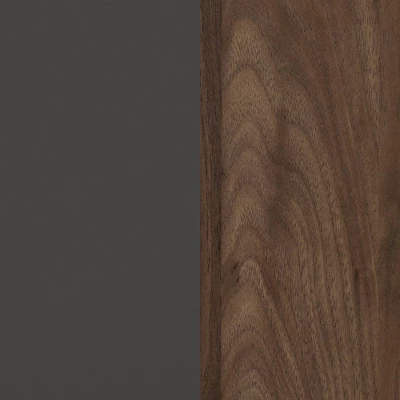 Queen Olvyn Complete Bed Natural Walnut/Charcoal - South Shore 7 Queen Olvyn Complete Bed Natural Walnut/Charcoal - South Shore - Image 5