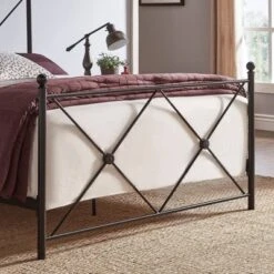 Queen Nelley Double X Bed Black - Inspire Q -Nexera Furniture Store GUEST 74973ebe e04b 4299 9d51 0e040b8add43